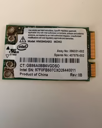Scheda WiFi Intel interna per notebook