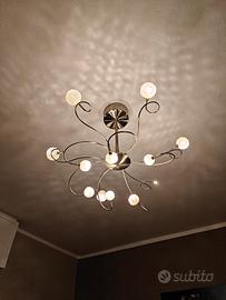 3 lampadari moderni metallo – bracci flessibili