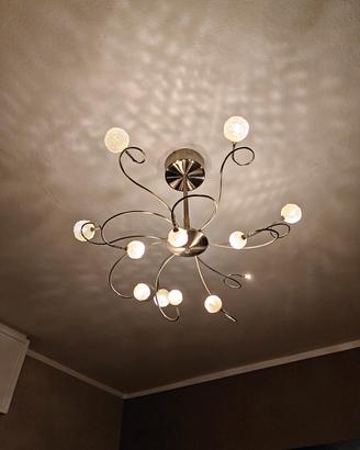 3 lampadari moderni metallo – bracci flessibili