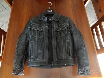 Giacca in pelle moto donna mtech