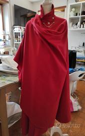Tabarro Mantello Veneziano Vintage Rosso