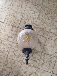 coppia lampada da muro per giardino 