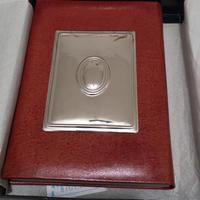 Agenda Biffi in pelle e argento