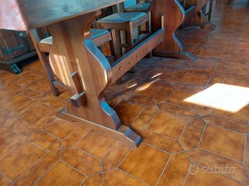 Tavolo in legno massello 3400x990 h800