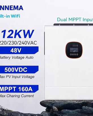 Inverter Ibrido 12KW 48V Doppio Ingresso MPPT Lith