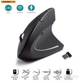 Mouse verticale ergonomico wireless – Silenzioso