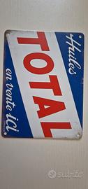 Targa in metallo TOTAL auto vintage 