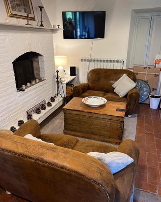 2 Divani in Pelle Scamosciata