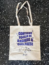 Tote bag / Shopper in tela Utravel – "Quel Paese"