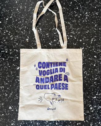 Tote bag / Shopper in tela Utravel – "Quel Paese"