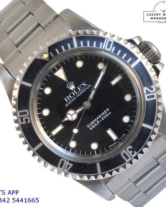 ROLEX Submariner 5513 No Date black tritium 1988