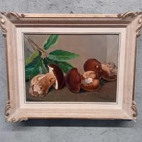 quadro AMEDDO MERELLO Funghi olio 40 x 30