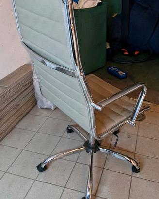 Sedia da scrivania in pelle