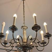 Lampadario classico in peltro