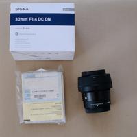 Obiettivo Sigma 30mm 1.4 per fujifilm