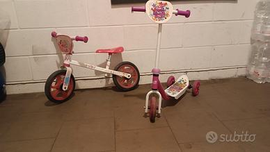 bici 12" + monopattino 3 ruote