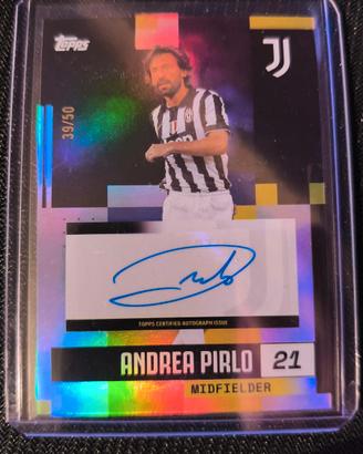 Andrea Pirlo team set juventus 2024/25 autografata