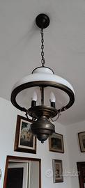 LAMPADARIO CON CATENA 3 LAMPADINE - €50