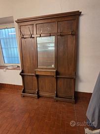 Grande attaccapanni da ingresso con specchio in le