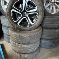 Cerchi Citroen C3 + borchie + gomme Michelin 205/5