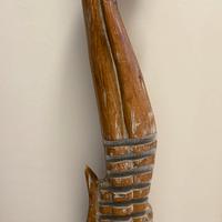 Gatto decorarivo in legno