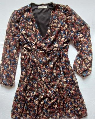 Vestito velato colori autunnali