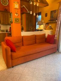 Divano letto 3 posti con cassone