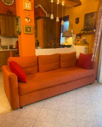 Divano letto 3 posti con cassone
