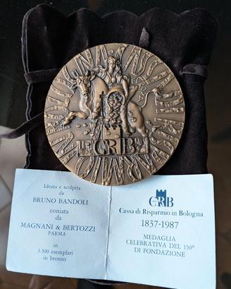 medaglia Cassa di Risparmio in Bologna 150 anni