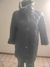 giaccone scozzese double face blu