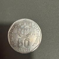 Moneta 50 escudos portoghesi