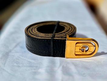 Cintura Vintage Gherardini Firenze in Pelle Nera 