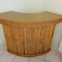 Mobile bar in bambù anni '70