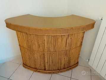 Mobile bar in bambù anni '70