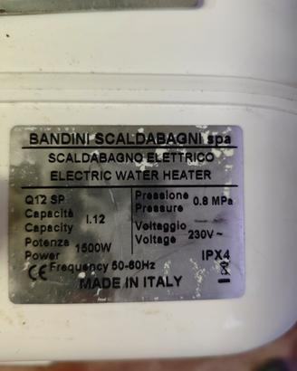 scaldabagno Bandini 12 lt