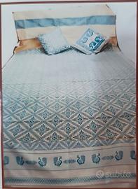 Copriletto artigianato Sardo singolo o matrimonial