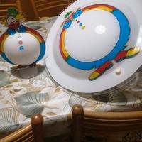 lampadario più lampada x cameretta 