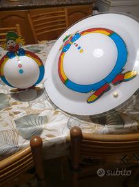 lampadario più lampada x cameretta 