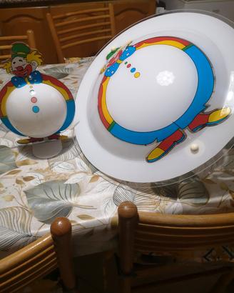 lampadario più lampada x cameretta 