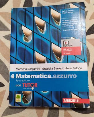 9788808490056 Matematica azzurro. volume 4 zanich