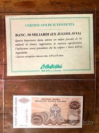 Banconote ex Jugoslavia e marchi tedeschi 1922