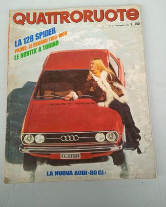 Rivista quattroruote Dicembre 1972 n° 12