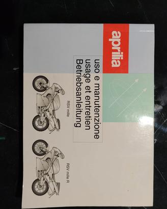 uso e manutenzione Aprilia RSV mille e sintesi  12