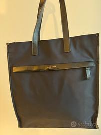 Tote bag Giorgio Armani blu in tessuto tecnico