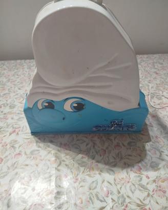 valigetta da viaggio casa dei puffi 