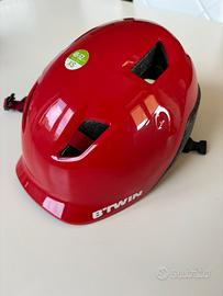 Casco bici bambino rosso btwin XS