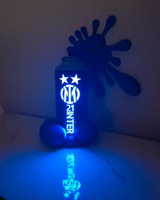 Lampada Inter 21 Scudetto - Bomboletta Spray 3D