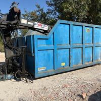 Cassa Scarrabile con gru caricatore Hiab e polipo 