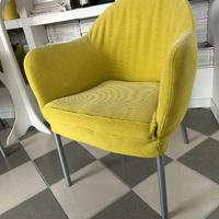 4 poltrone da ufficio o sala d'aspetto