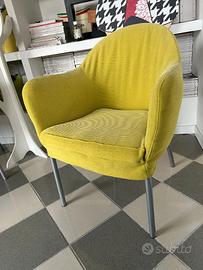 4 poltrone da ufficio o sala d'aspetto